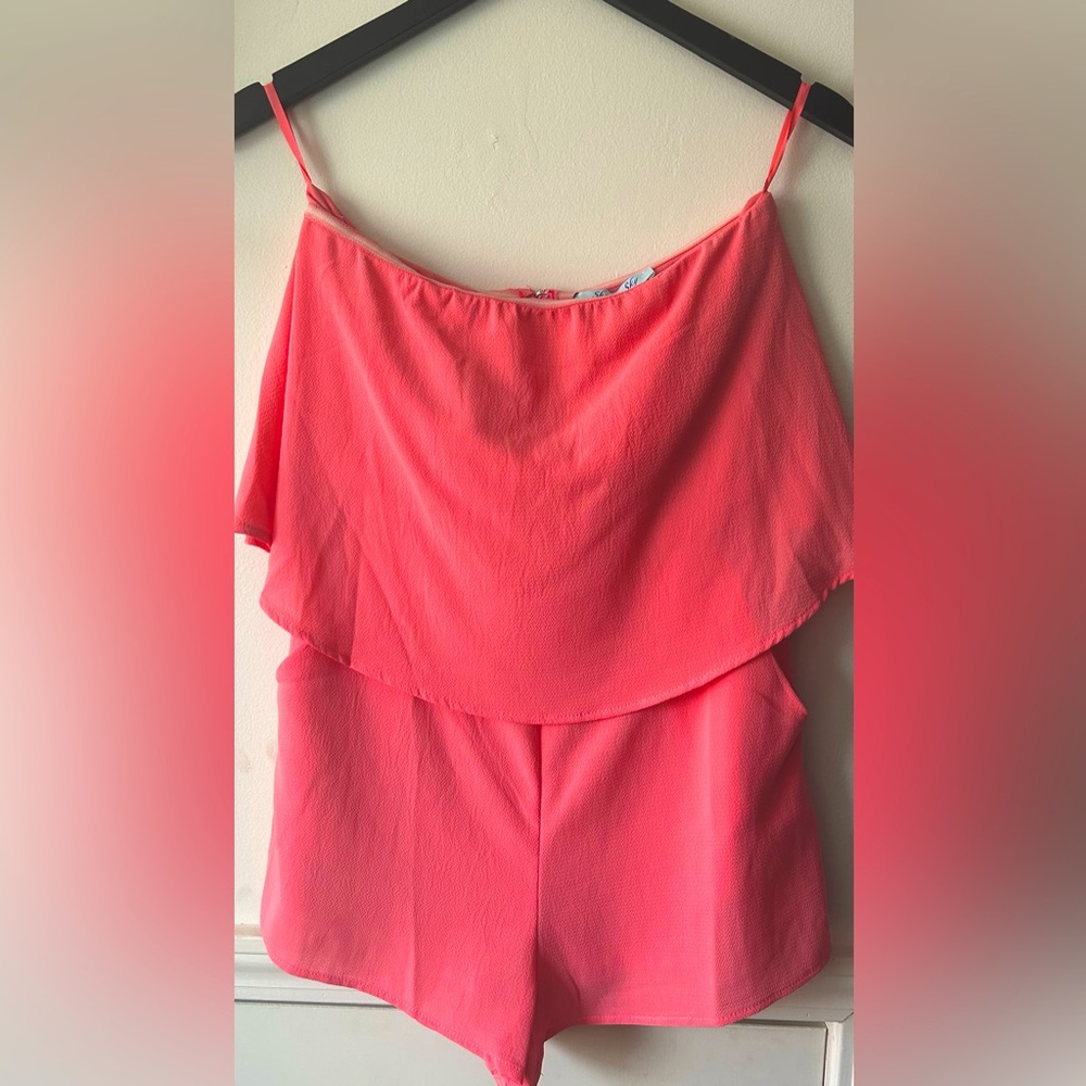 🎀She+Sky Pink Romper